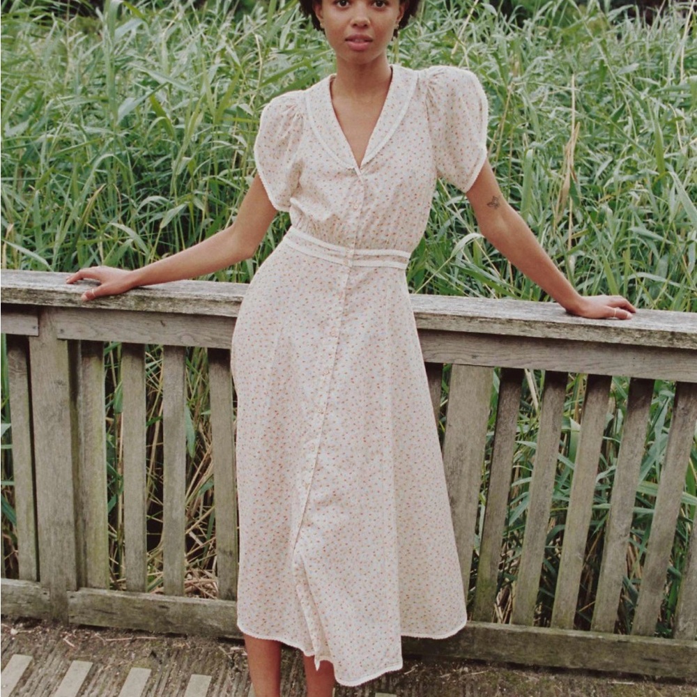 Christy Dawn The Dove Floral Midi Dress